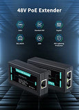 1 In 2 Out Gigabit Poe Extender, 2 Port Poe Repeater 100 Meters(328 Ft),Ieee 802.3Af/At Power Over Ethernet Poe Splitter To 2 Poe Devices Like Ip Cameras, Ip Phone, Wireless Ap