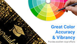82" x 59" Graduation Party Backdrop Class of 2026 Black and Golden Glitter Bokeh Spot Photography Background Congrats Grad Prom Gold Dots Decor Photo Studio Booth Prop Cake Table Banner