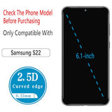 (2 Pack) Privacy Screen Protector for Galaxy S22 Plus Anti Spy Tempered Glass, Support Fingerprint Unlock, Anti Scratch, Bubble Free
