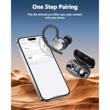 Wireless Headphones Bluetooth Earbuds Sports Ear Buds With Earhook Deep Bass L