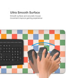 Vintage 60S 70S Retro Checkered Mouse Pad Gaming Xl Large Mousepad Desk Mat Long Extended Big Keyboard Pads Table Accessories For Gaming And Office Pc Laptop Computer 31.5 X 11.8 Inch