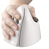 Evoluent – Inventor of The Vertical Mouse – VM4RB Ergonomic Vertical Mouse White Bluetooth for Mac, Right Hand Med to Large, Sculpted for Comfort, Reduces Wrist Strain, 4 Speeds, Plug-N-Play