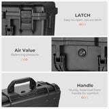 Starlink Mini Case, Ip67 Waterproof Hard Case With With Custom Fit Foam, Portable Travel & Camping Storage For Starlink Mini Dish & Accessories, Perfect For Outdoor Use