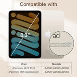 JETech Magnetic Case for iPad Mini 6 (8.3-Inch 2021 Model), Support 2nd Gen Pe