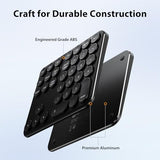 Bluetooth Number Pad, Multi-Device Wireless Numeric Keypad, Usb-C Rechargeable, 35 Keys Portable Numpad For Data Entry, Financial Accounting, Compatible With Laptop, Mac, Imac, Tablet, Pc