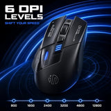 A9 Explorer Wireless Mouse For Laptop, 2.4G/Bluetooth 5.0, Rgb Lighting, 2400 Dpi, Visible Battery, Type-C Charging