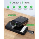 Power Bank Fast Charging 50000Mah - 22.5W Portable Charger Usb C Quick Charge With 4 Outputs & 3 Inputs Led Display Huge Capacity External Battery Pack For Iphone, Samsung, Ipad Etc