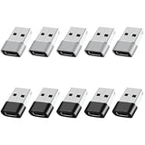 Usb To Usb C Adapter 10 Pack,Usb C To Usb Adapter,Usb C Female To Usb Male Ada