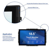 18.5 Industrial Touch Monitor Open Frame, Hdmi/Vga/Dvi Interface, Built-In Speakers, Capacitive Touch Screen Technology