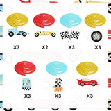 20Pcs Race Car Hanging Swirls – Checkered Flag Racing Theme Party Decor