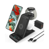 Upgraded 3 In 1 Wireless Charger For Google Pixel Watch 3/2, For Pixel 10/10 Pro/10 Pro Xl/9 Pro/9/Fold/8,Pixel Buds Pro 2/Pro,Wireless Charging Station For Multiple Devices (Not For Pixel Watch 4/1)
