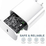 Charger For Iphone Charger Fast Charging, 20W Fast Charger Usb C Wall Charger Block With 6Ft Fast Charger Cable For Iphone 14/14 Pro Max/13/13 Pro Max/12/12 Pro Max/11/Xr/Xs/X