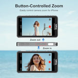 Touchscreen Monitor, Magnetic Phone Vlog Selfie Monitor Screen, Syncing iPhone Back Camera Selfie Screen with Shutter & Zoom Control, Supports iPhone