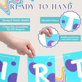 Monster Birthday Party Decoration Cartoon Happy Birthday Pre-Strung Banner For Kids Boys Monster Themed Event Party Supplies(Classic Style)