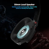 E-Gaming Level Headphone And Headset For Xbox, Ps5, Pc And Switch, 7.1 Surround Sound, Dual Eq & Noise Cancel, Lightweight, Low Latency, Over Ear Headphone (4-In-1 Connectivity) Black-Red