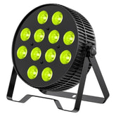 Led Stage Lights,12X18W Dj Par Light,Rgb+Lime+Amber+Uv 6-In-1 Wash/Strobe Effect Stage Lighting, Dmx512/Sound Activated Uplighting Light For Dj,Parties,Concerts,Bars,1 Pack