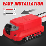 Power Wheels Adapter For Craftsman 20V Dock Power Connector 12 Gauge Robotics Rc Toy & Car,E-Bike(With Wire Terminals & 30A Fuse)