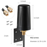 9Dbi Wifi 6 6E Tri-Band 2.4Ghz + 5 Ghz + 6Ghz Wall Mount Antenna For Wifi 6 6E Router Hotspot Pc Desktop Computer Pci-E Network Card Reolink Security Camera Signal Booster