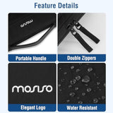 MOSISO 360 Protective Laptop Case 15.6 inch, 15-16 inch Laptop Sleeve Compatible with MacBook Pro 16, HP Acer Dell Lenovo ASUS Notebook, Parallelogram Quilted Bag with Raised&Horizontal Pockets, Black