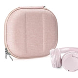 Geekria NOVA On-Ear Headphones Case Compatible with JBL Tune 510BT, 660NC, 560BT, 500BT, Jr 310BT Case, Replacement Hard Shell Travel Bag with Cable Storage (Pink)