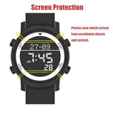 Stainless Steel Screen Protector For G Shock Dw5600 And 5610 Series Watch, Cool Looking Protective Cover Compatible With Casio G-Shock Gwm5610 Gw5600 M5630 Dw5000 Dw5025 Dw5030 Dw5035 (Black)
