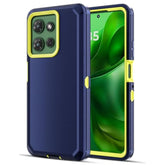 For Moto G Power 2025 Case Heavy Duty Drop Protection Port Cover Dual Layer Screenless Dust Resistant Rugged Matte Minimalist Cell Phone Case For Motorola G Power 2025 Model Men Women Blue