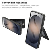for Galaxy S26 Case Wallet with Credit Card Holder, Flip Premium Leather Magnetic Clasp Kickstand Heavy Duty Protective Cover for
