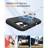 iPhone 17 MagSafe Rugged Phone Case Compatible with iPhone 17 5G Black