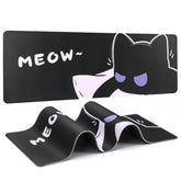 Keynovo Gaming Mouse Pad, Large Mouse Pad, Non-Slip 4Mm Laptop Gaming Desk Pad For Office And Home(Cool Cat, 31.49'' X 11.8'')