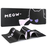 Keynovo Gaming Mouse Pad, Large Mouse Pad, Non-Slip 4Mm Laptop Gaming Desk Pad For Office And Home(Cool Cat, 31.49'' X 11.8'')