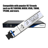 A Piece Pon Module Epon Px20+++ 1.25G Optical Fiber Pon Module With 7/9Db And Sc Port, Compatible With Bdcom Tplink Ubiquiti Hioso Vsol Think, For Epon Olt, 20Km (Px20 9Db,1)