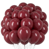 66 Pack 12 Inch Burgundy Maroon Latex Balloons for Fall Party Birthday Wedding Decor