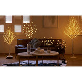 Lighted Birch Twig Tree With Fairy Lights 4Ft 200 Led Lights For Indoor Outdoor Home Christmas Holiday Decoration