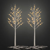 Lighted Tree,2 Pack 6 Ft 240 Led Warm White Birch Tree Light Detachable Tree Light Fairy Light Spirit Tree Fall Decor For Home Twinkling Tree Party Bedroom Wedding Thanksgiving Christmas Decorations
