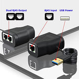 100Mbps Stp Utp Rj45 8P8C Plug To Dual Rj45 Hub Splitter Network Ethernet Switcher Adapter