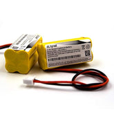 (2-Pack) 4.8V 350Mah Aaa Ni-Cd Battery Replacement For 48H465 Lumapro 6Cgl4 6Cgl3 Exit Sign Unitech C14 Elsc-17923 2472948 Emergency Light