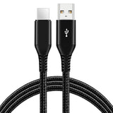 Usb C Cable 15Ft, Extra Long Usb Type C Fast Charging Cable Sturdy Nylon Braided Usb A To Usb C Cable Compatible With Samsung S10/S9/S8/S7/S20/A10/A20/A50/A51/Note9/Note8, Lg V50 V40 V20,Black