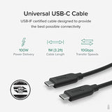 10Gbps Usb C To Usb C Cable, 3.3 Feet (1 Meter), 5A, Usb-If Certified, Usb 3.1 Gen 2 Type-C - Driverless