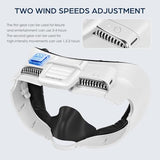 K3 Facial Interface Fan with PU Leather Face Pad Only Compatible with Quest3 Accessories, Relieve Lens Fogging and Fits Use with Quest 3 Head Strap