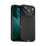 For Iphone 17 Pro Max Case, Compatible With Magsafe - Limitless - Protective Carbon Fibre Cover For Iphone 17 Pro Max - Shockproof, Full Camera Protection, Anti-Scratch Back, Black