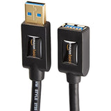 2-Pack Usb-A 3.0 Extension Cable, 4.8Gbps High-Speed, Male To Female Gold-Plated Connectors, 6 Foot, Black