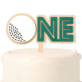 Golf 1St Birthday Tassel Banner - Golf Boy 1St Birthday High Chair Banner,Hole In One Highchair Decoration, First Year Sports Smash Cake Wall Banner,Cake Smash Backdrop Banner, First Birthday (Cake Topper)