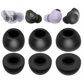3 Pairs Galaxy Buds Fe Memory Foam Ear Tips, Replacement S/M/L Comfortable Accessories Compatible With Beats Studio Buds + / Fit Pro/Solo Buds/Studio Buds - Black