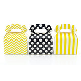Bumblebee Party Mini Favor Boxes (36 Pack) - Yellow & Black Bumble Bee Party Decorations, Birthday Favor Candy Boxes, Honey Bee Party Supplies
