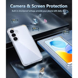 Samsung Galaxy S25 Plus Military-Grade Shockproof Transparent Phone Case