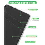 MagSafe Compatible Leather Wallet Card Holder for iPhone 15/14/13/12 - Black