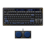 Retro 87 Mechanical Keyboard with Hot-Swappable Kailh Switches, RGB Backlight, Programmable Buttons, Wireless 2.4G/Bluetooth/USB-C for Windows and