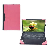 Laptop Case Compatible With Dell Inspiron 15 3511 3515 3520 3525 Vostro 15 3515 Cover Protective Notebook Skin Sleeve Detachable Pouch With Pen Holder (Pink)