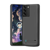 Battery Case For Samsung Galaxy S22+ / S22 Plus, 5000Mah Rechargeable Extended Battery Charging Charger Case, Add 100% Extra Juice (6.6 Inches) Black