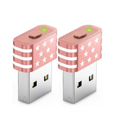 Mouse Jiggler Undetectable, Mouse Mover Device Has Two Swing Modes Jiggle And Multi-Track,Keeps For Pc Computer Laptop Awake, Driver-Free, Plug-Play ((Metal Rosegold)